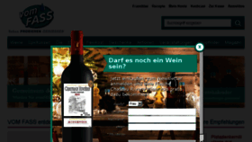 What Vomfass.de website looked like in 2017 (7 years ago)
