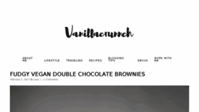 What Vanillacrunnch.com website looked like in 2017 (7 years ago)