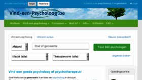 What Vind-een-psycholoog.be website looked like in 2017 (7 years ago)