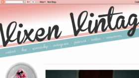 What Vixen-vintage.com website looked like in 2017 (7 years ago)