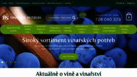 What Vinarskepotreby.cz website looked like in 2017 (7 years ago)