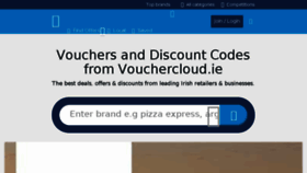 What Vouchercloud.ie website looked like in 2017 (7 years ago)
