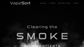 What Vapesort.com website looked like in 2017 (7 years ago)