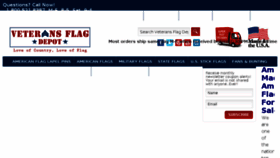 What Veteransflagdepot.com website looked like in 2017 (7 years ago)