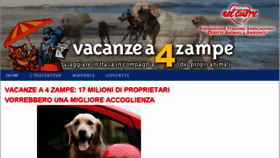 What Vacanzea4zampe.info website looked like in 2017 (7 years ago)