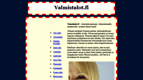 What Valmistalot.fi website looked like in 2017 (7 years ago)