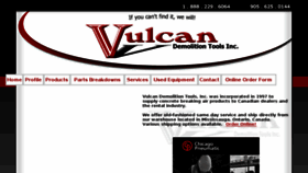 What Vulcandemo.com website looked like in 2017 (7 years ago)