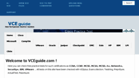 What Vceguide.com website looked like in 2017 (7 years ago)