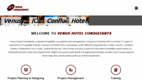 What Venushotelconsultants.co.in website looked like in 2017 (8 years ago)