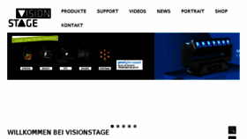What Visionstage.com website looked like in 2017 (7 years ago)