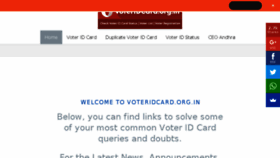 What Voteridcard.org.in website looked like in 2017 (7 years ago)