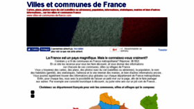 What Villes-et-communes-de-france.com website looked like in 2017 (7 years ago)
