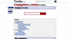 What Verbe.mobi website looked like in 2017 (7 years ago)