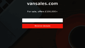 What Vansales.com website looked like in 2017 (7 years ago)
