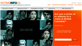 What Victimsinfo.ca website looked like in 2017 (9 years ago)