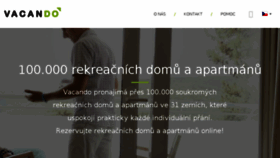 What Vacando.cz website looked like in 2017 (7 years ago)