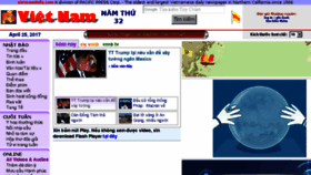What Vietnamdaily.com website looked like in 2017 (7 years ago)
