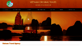What Vietnamoriginaltravel.com website looked like in 2017 (7 years ago)