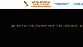 What Vetwebdesigners.com website looked like in 2017 (7 years ago)