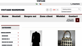 What Vintagewardrobe.ro website looked like in 2017 (7 years ago)