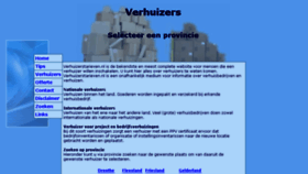 What Verhuizerstarieven.nl website looked like in 2017 (7 years ago)