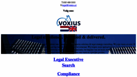 What Voxius.nl website looked like in 2017 (7 years ago)