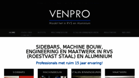 What Venpro.nl website looked like in 2017 (7 years ago)