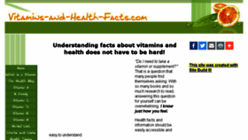 What Vitamins-and-health-facts.com website looked like in 2017 (7 years ago)