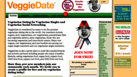 What Veggiedate.org website looked like in 2017 (9 years ago)