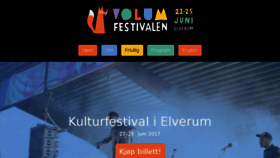 What Volumfestivalen.no website looked like in 2017 (7 years ago)