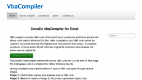 What Vbacompiler.com website looked like in 2017 (6 years ago)