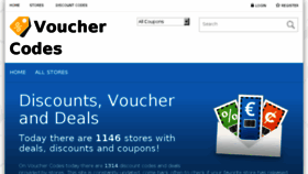 What Vouchercodes.eu.com website looked like in 2017 (7 years ago)