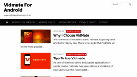 What Vidmatedownload.co.in website looked like in 2017 (6 years ago)