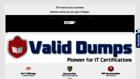 What Validdumps.com website looked like in 2017 (7 years ago)