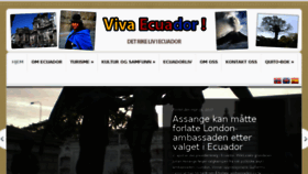 What Vivaecuador.no website looked like in 2017 (7 years ago)