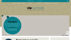 What Vie-nomade.com website looked like in 2017 (6 years ago)