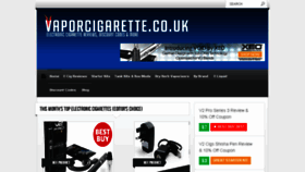 What Vaporcigarette.co.uk website looked like in 2017 (7 years ago)