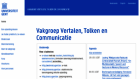 What Vtc.ugent.be website looked like in 2017 (7 years ago)