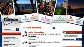 What Ville-martigues.fr website looked like in 2017 (7 years ago)