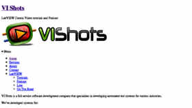 What Vishots.com website looked like in 2017 (6 years ago)