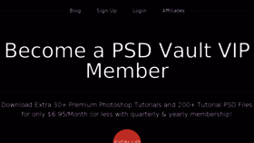 What Vip.psdvault.com website looked like in 2017 (7 years ago)