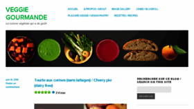 What Veggiegourmande.com website looked like in 2017 (7 years ago)