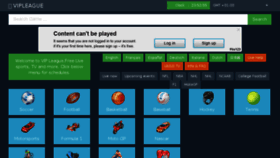 What Vipleague.me website looked like in 2017 (8 years ago)