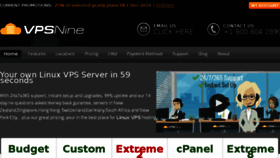 What Vpsnine.com website looked like in 2017 (6 years ago)