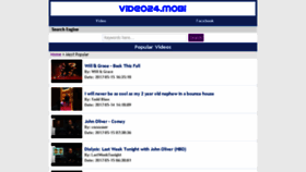 What Video24.mobi website looked like in 2017 (6 years ago)