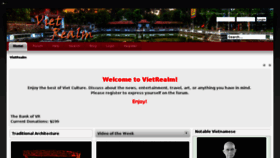 What Vietrealm.com website looked like in 2017 (6 years ago)