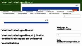 What Voetbaltrainingonline.nl website looked like in 2017 (6 years ago)