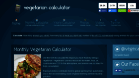What Vegetariancalculator.com website looked like in 2017 (6 years ago)