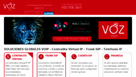 What Voz.com website looked like in 2017 (6 years ago)