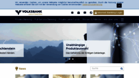What Volksbank.li website looked like in 2017 (6 years ago)